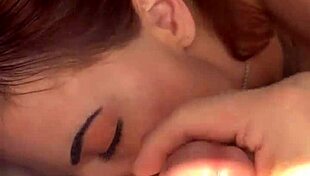 Mckenzie gold gives intense car blowjob