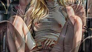 Ai Generated Blonde Flashing Pussy In Public