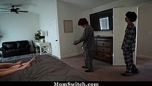 i'm watching bella rossi and lexi luna with their stepsons in this taboo orgy.