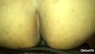 Monster cock is ridden by horny black and Asian babes taking turns
