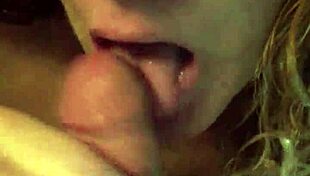 husbands first on-camera blowjob from hot wife