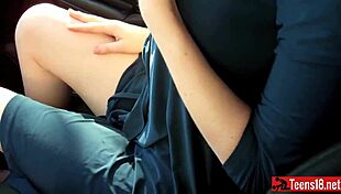 imagine her masturbating to orgasm in the car, bent over for doggystyle?