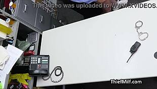 Oh wow, that milf stealing fragrance gets punished hard on the desk with big tits exposed 😏