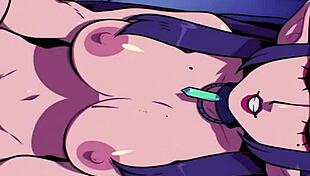 Vampire Enjoying A Treat.