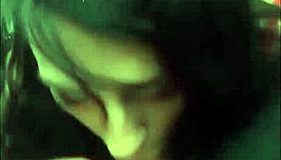 girl gives road head outdoor deepthroat blowjob public