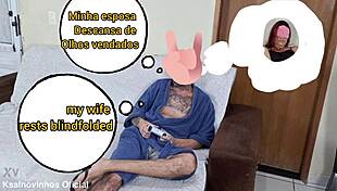 Blindfolded Wife Feels Husband's Friend Inside Her