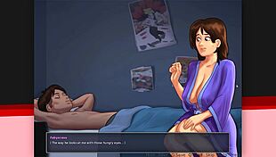 MILF explores cow cosplay in Summertime Saga