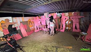 Behind The Scenes! Gabriela Ramos Fucking Monster Cock In Carpentry!