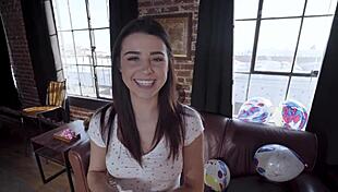 Step daughter shows off bikini and gives blowjob in point of view scene.