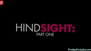 brunette babe sasha bends over for hardcore anal doggystyle