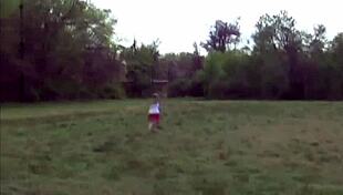 Petite Teen Flashes Panties Outside For Playful Fun