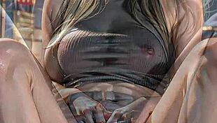 Ai Generated Blonde Flashing Pussy In Public