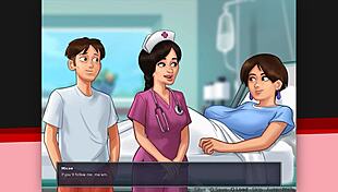 MILF explores cow cosplay in Summertime Saga