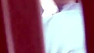 I spy on teen stepdaughter masturbating in bedroom, she cums very intense.