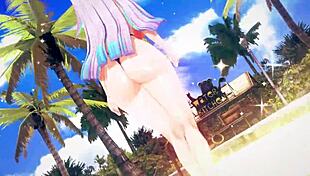 I watch Nijisanji Lize Helesta wiggle in 3D hentai