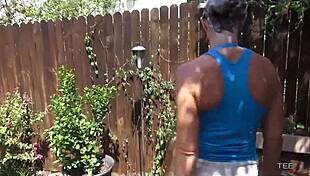 deauxma gives shampoo and blowjob