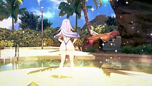 I watch Nijisanji Lize Helesta wiggle in 3D hentai