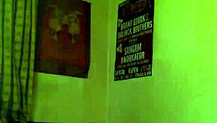 Hidden cam catches fat amateur jerking off to orgasm