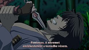 Hentai samurai hormone animation with Hungarian subtitles