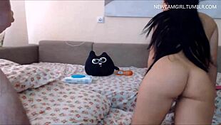 Hot Boyfriend And Girlfriend Engage In Intense Webcam Session Together.