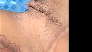 Wow, Paty's on fire in the pool with that big cock!