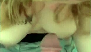 Sexy Blonde Girlfriend Giving Expert Blowjob!