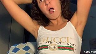 Hairy Pussy And Asshole Get Overgrown In Brunette Solo Masturbation