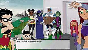 in 18titans episode 51 the hentai cartoon game anime unfolds with epic battles