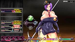 powerful slime almost defeats policewoman in karryns prison ep6