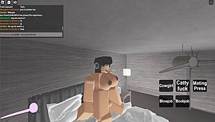 Fucking hard in a Roblox condo! So sexy!