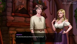 Boris's cock hardens as Myrtle shows off in lingerie.