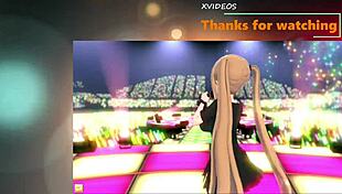 Touhou Hinanai Tenshi Gets Tits Rubbed In 3D Anime