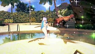 I watch Nijisanji Lize Helesta wiggle in 3D hentai