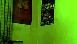 Hidden cam catches fat amateur jerking off to orgasm