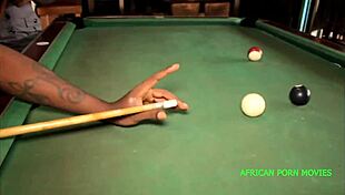 in a snack bar, pretty girl bets ass in pool game, loses to public fuck