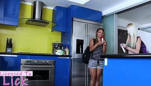 Licensed To Lick - Ashley Luvbug And Maddy Rose In Brunette Interracial Scenario