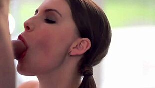 She is so cute sucking hard dick and feels good