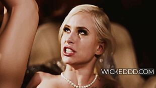 Blonde bride marries for intelligence at wedding