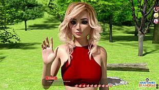 Stacy gives blowjob outdoor in Ep23, helping hotties cum hard!