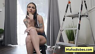 I interviewed sexy petite teen Thalia Rhea, she enjoyed trash talking with Charles Dera during hardcore sex