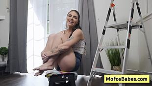 I interviewed sexy petite teen Thalia Rhea, she enjoyed trash talking with Charles Dera during hardcore sex