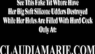 Jag kan inte tro att Claudia Marie fick dubbelpenetrering av svarta gangsters