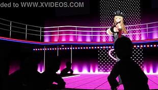 Mmd Bismarck Shakes Big Tits and Ass in 3D Anime