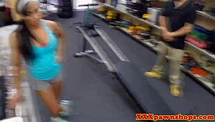 Ebony Babe Works Out for Pawnbrokers