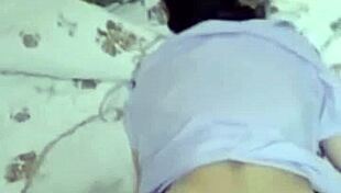 Wanna see this Asian girlfriend in black stockings getting doggystyle?