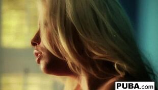 Britney Ambers Masturbates Against Blue Wall