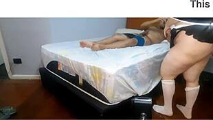 Latina slut sucks cock in college!