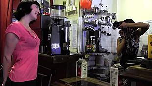 Lesbian friends kissing and muff diving