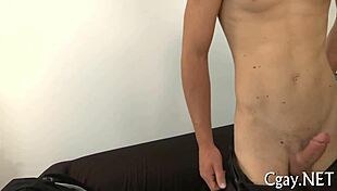 Two gay men engage in free homo sex, exploring intimate positions casually