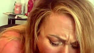 Pawg chloe blacc deepthroating huge bbc on knees